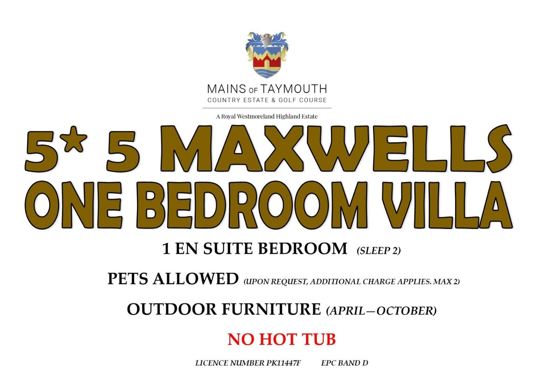 Mains Of Taymouth Country Estate 5* Maxwell Villas Kenmore  Eksteriør billede