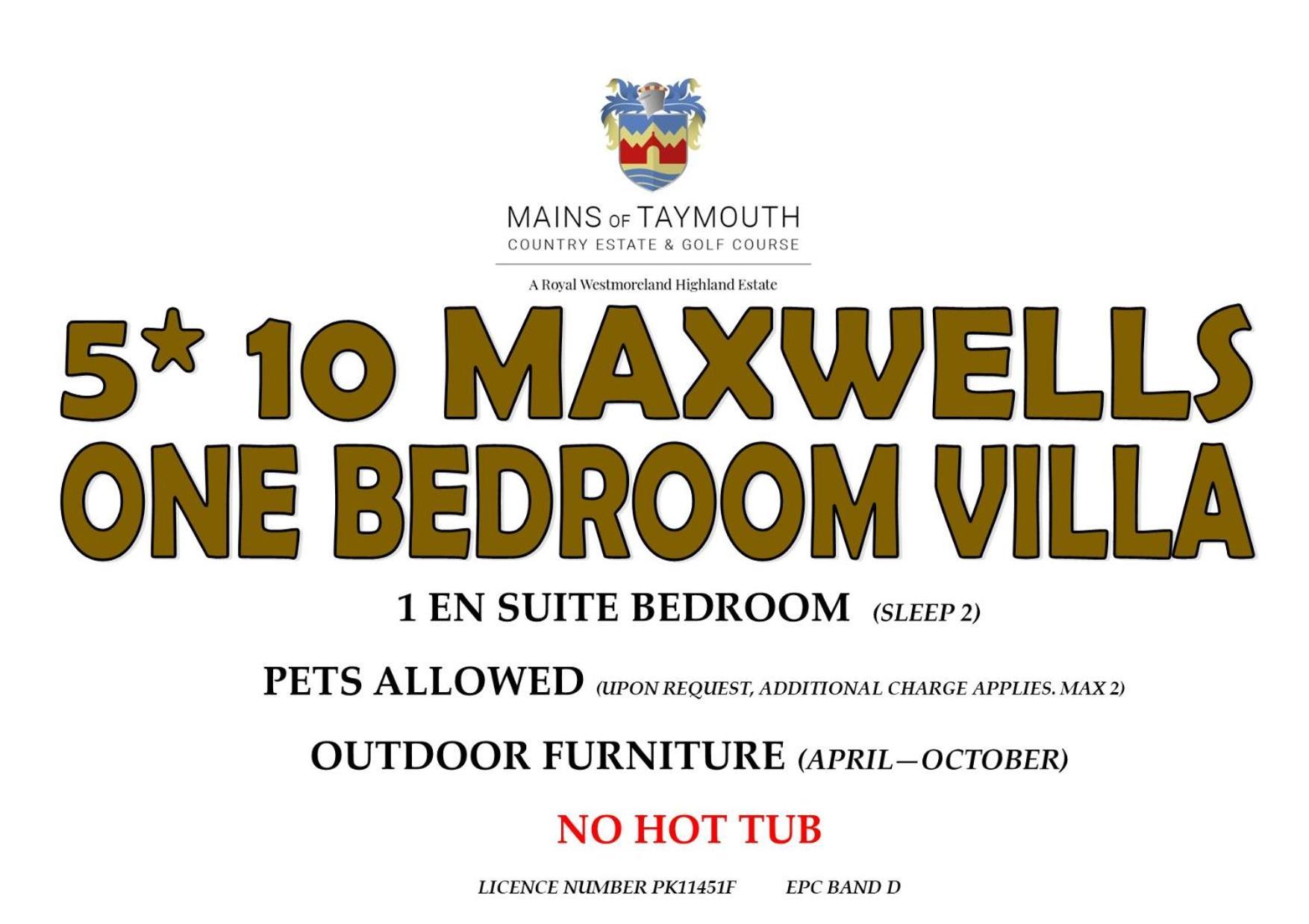 Mains Of Taymouth Country Estate 5* Maxwell Villas Kenmore  Eksteriør billede