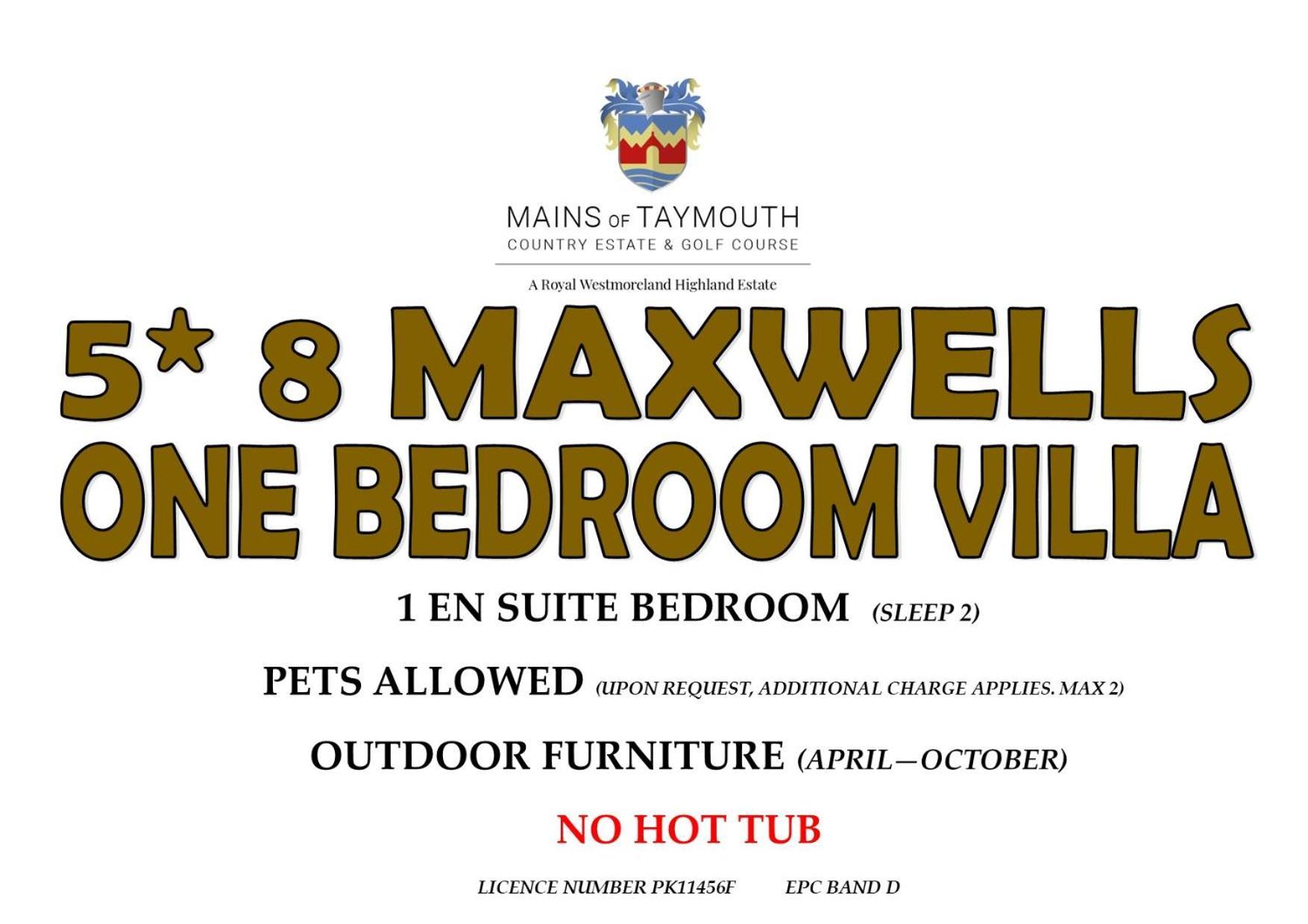 Mains Of Taymouth Country Estate 5* Maxwell Villas Kenmore  Eksteriør billede